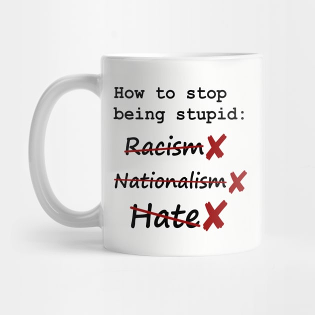 anti-racism and start thinking by SpassmitShirts